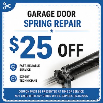Garage Door Spring Repair - Save $25